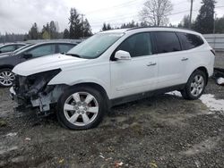 Vehiculos salvage en venta de Copart Graham, WA: 2017 Chevrolet Traverse LT