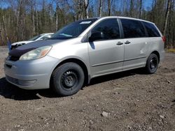 Salvage cars for sale at Bowmanville, ON auction: 2004 Toyota Sienna CE