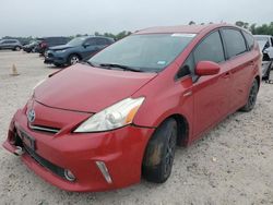 Salvage cars for sale at Houston, TX auction: 2012 Toyota Prius V