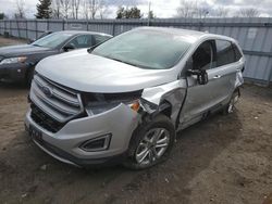 Salvage cars for sale from Copart Bowmanville, ON: 2016 Ford Edge SEL