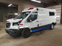 Salvage cars for sale from Copart Angola, NY: 2019 Ford Transit T-250