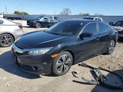 Salvage cars for sale at Franklin, WI auction: 2016 Honda Civic EX