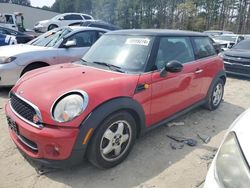 Salvage cars for sale from Copart Seaford, DE: 2011 Mini Cooper
