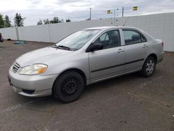 Salvage cars for sale at Portland, OR auction: 2004 Toyota Corolla CE