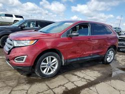 Salvage cars for sale at Woodhaven, MI auction: 2017 Ford Edge SEL