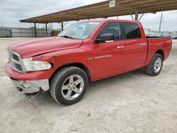 Salvage cars for sale at Temple, TX auction: 2012 Dodge RAM 1500 SLT