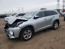 Salvage cars for sale from Copart Elgin, IL: 2019 Toyota Highlander Limited