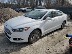 Salvage cars for sale at Candia, NH auction: 2014 Ford Fusion Titanium HEV