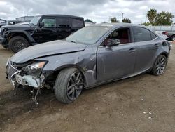 Salvage cars for sale at San Diego, CA auction: 2016 Lexus IS 200T