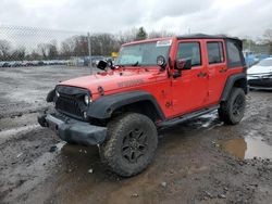 Salvage cars for sale from Copart Chalfont, PA: 2016 Jeep Wrangler Unlimited Sport