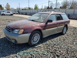 Salvage cars for sale at Portland, OR auction: 2000 Subaru Legacy Outback AWP