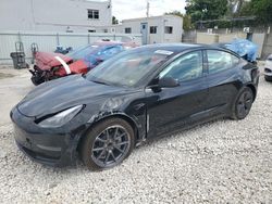 Salvage cars for sale from Copart Opa Locka, FL: 2022 Tesla Model 3