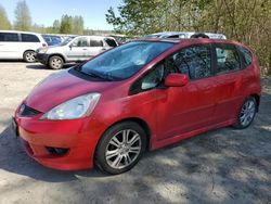 Salvage cars for sale from Copart Arlington, WA: 2009 Honda FIT Sport
