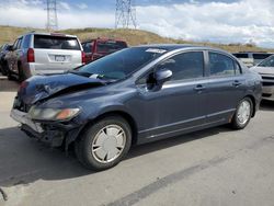 Salvage cars for sale from Copart Littleton, CO: 2007 Honda Civic Hybrid