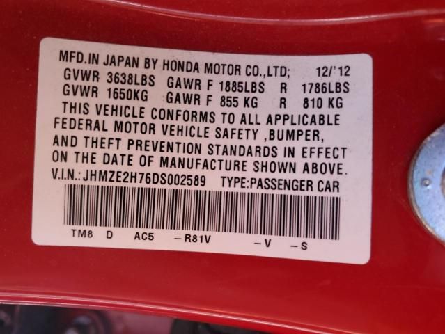 2013 Honda Insight EX