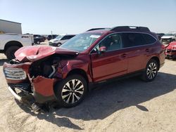 Salvage cars for sale at Amarillo, TX auction: 2016 Subaru Outback 2.5I Limited