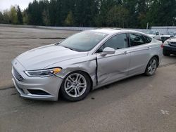 Vehiculos salvage en venta de Copart Arlington, WA: 2018 Ford Fusion SE Hybrid