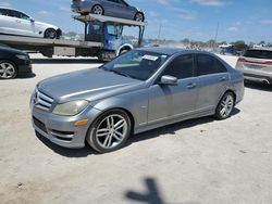 Salvage cars for sale at West Palm Beach, FL auction: 2012 Mercedes-Benz C 250