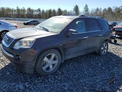 Salvage cars for sale at Windham, ME auction: 2012 GMC Acadia SLT-1