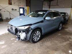 Salvage cars for sale from Copart Glassboro, NJ: 2022 Infiniti QX50 Essential