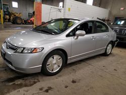 Salvage cars for sale from Copart Blaine, MN: 2008 Honda Civic Hybrid