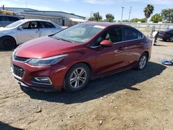 Salvage cars for sale at San Diego, CA auction: 2016 Chevrolet Cruze LT