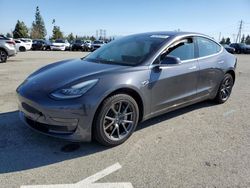 Salvage cars for sale at Rancho Cucamonga, CA auction: 2018 Tesla Model 3