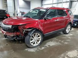 Salvage cars for sale at Ham Lake, MN auction: 2013 Ford Explorer XLT