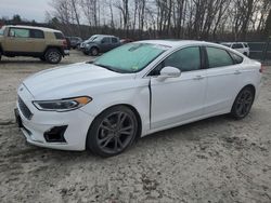 Salvage cars for sale at Candia, NH auction: 2019 Ford Fusion Titanium