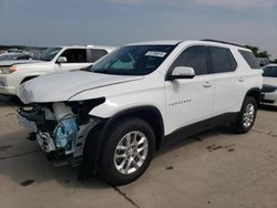 Salvage cars for sale at Grand Prairie, TX auction: 2021 Chevrolet Traverse LT