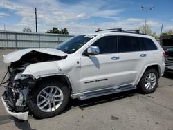 Salvage cars for sale at Littleton, CO auction: 2017 Jeep Grand Cherokee Overland