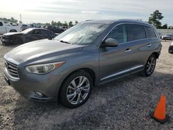 Salvage cars for sale at Houston, TX auction: 2015 Infiniti QX60