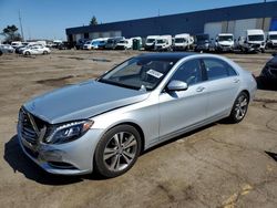 Salvage cars for sale at Woodhaven, MI auction: 2015 Mercedes-Benz S 550 4matic