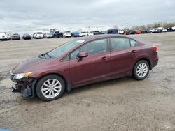 Honda salvage cars for sale: 2012 Honda Civic EX