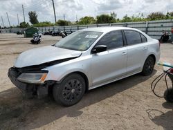Salvage cars for sale at Miami, FL auction: 2014 Volkswagen Jetta Base