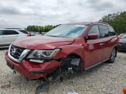 Salvage cars for sale at Houston, TX auction: 2018 Nissan Pathfinder S
