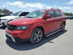 Salvage cars for sale from Copart Orlando, FL: 2017 Dodge Journey Crossroad