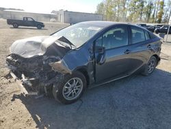 Salvage cars for sale at Arlington, WA auction: 2016 Toyota Prius