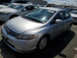 Salvage cars for sale from Copart Martinez, CA: 2006 Honda Civic Hybrid