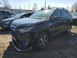 Salvage cars for sale from Copart Lansing, MI: 2021 Toyota Rav4 Prime SE