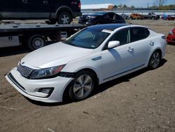 Salvage cars for sale at Columbia Station, OH auction: 2015 KIA Optima Hybrid