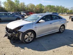 Salvage cars for sale from Copart Waldorf, MD: 2015 Hyundai Sonata Hybrid