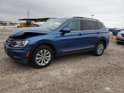 Salvage cars for sale at Temple, TX auction: 2018 Volkswagen Tiguan SE