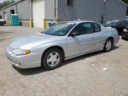 Salvage cars for sale at West Mifflin, PA auction: 2000 Chevrolet Monte Carlo SS