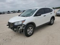 Salvage cars for sale at San Antonio, TX auction: 2013 Honda CR-V LX