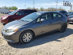 Salvage cars for sale at Columbus, OH auction: 2012 Honda Civic LX