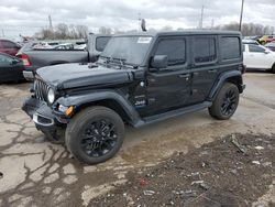 Salvage cars for sale at Woodhaven, MI auction: 2022 Jeep Wrangler Unlimited Sahara 4XE