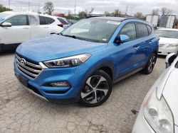 Salvage cars for sale from Copart Bridgeton, MO: 2017 Hyundai Tucson Limited