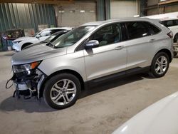 Salvage cars for sale at Eldridge, IA auction: 2016 Ford Edge Titanium