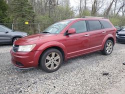 Salvage cars for sale at Northfield, OH auction: 2011 Dodge Journey Crew